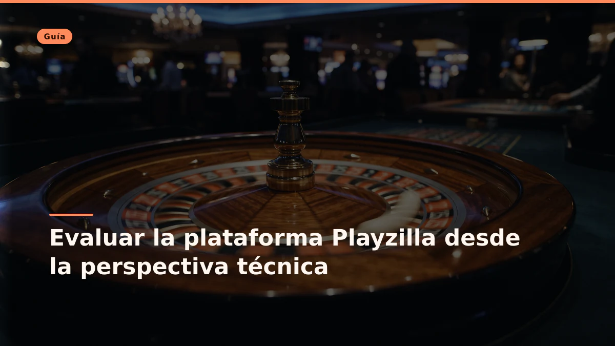 Evaluar la plataforma Playzilla desde la perspectiva técnica