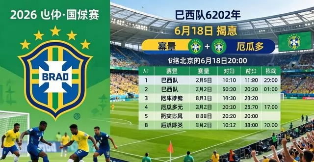 2026 世界杯巴西队赛程：6 月 18 日揭幕战，能否开门红决定小组走势