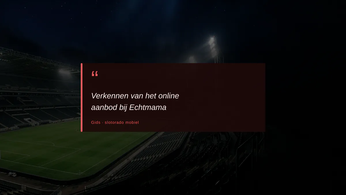 Verkennen van het online aanbod bij Echtmama