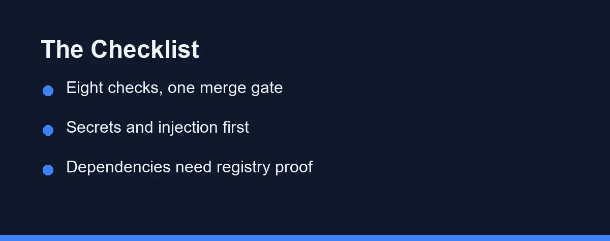 The Checklist