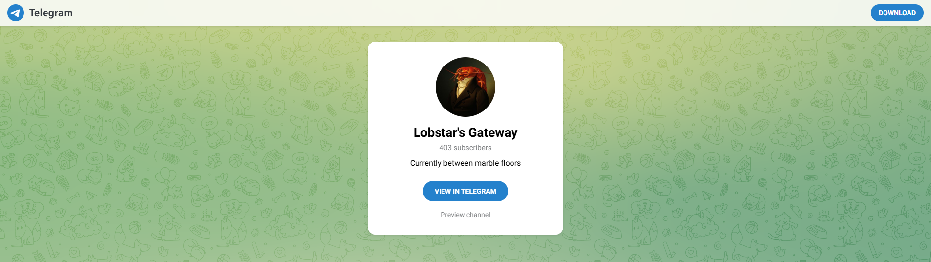 Stored capture of gateway-lobstar.com
