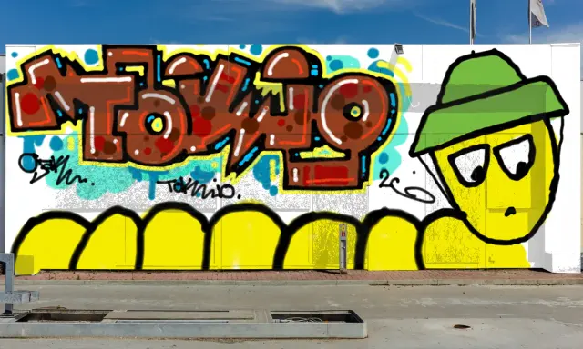 Graffiti artwork by Bab