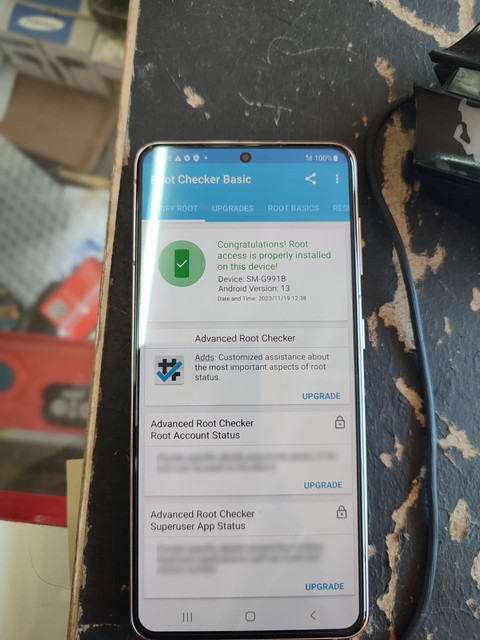 Samsung Galaxy S21 5G (SM-G991B) Root done with Android Root Tool - GSM ...