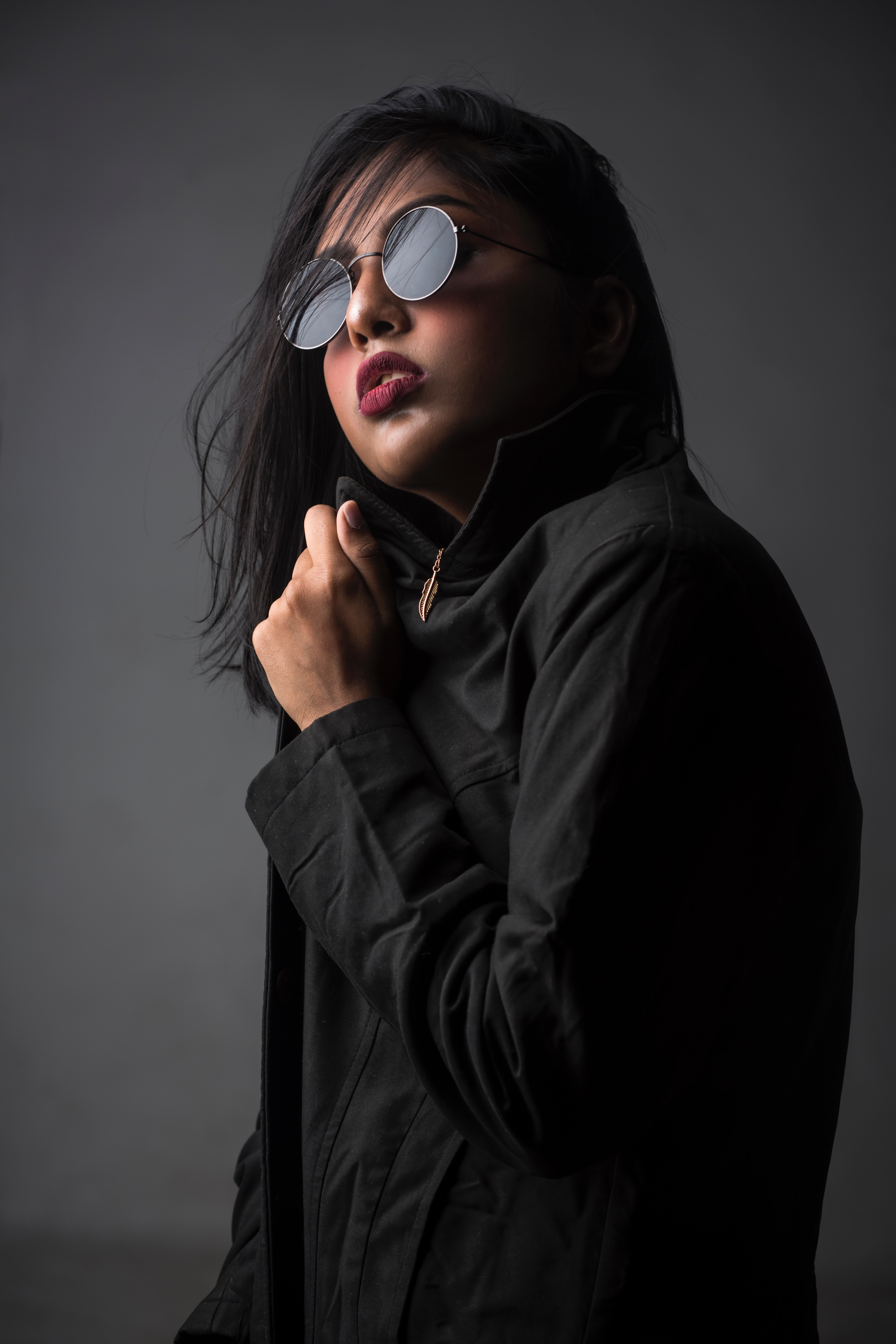 black jacket