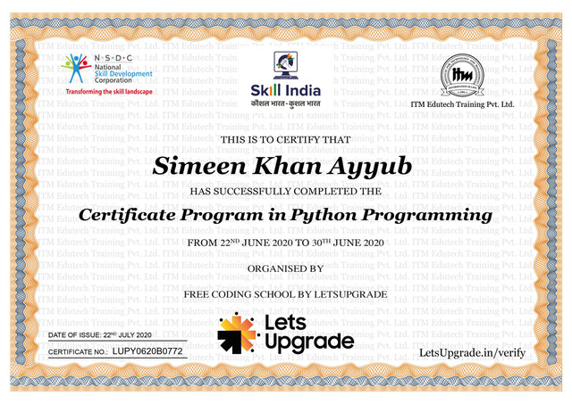 Python-LU-certificate