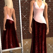 Pink-Red-Gown