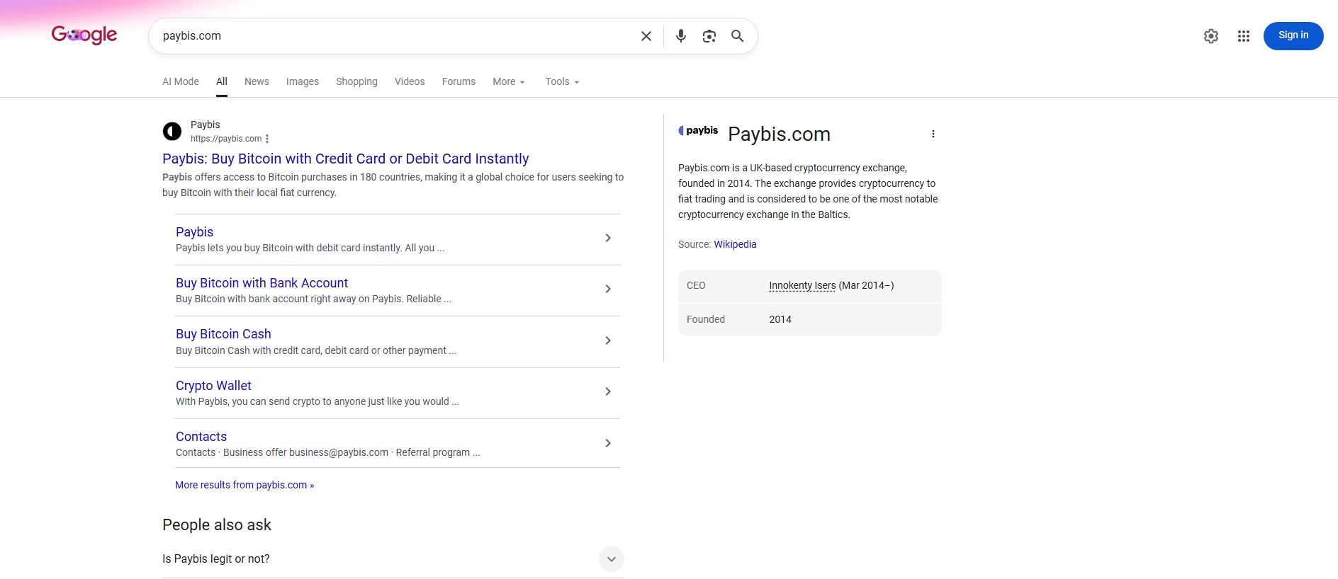 Forensic screenshot of psybis.com showing the phishing page layout
