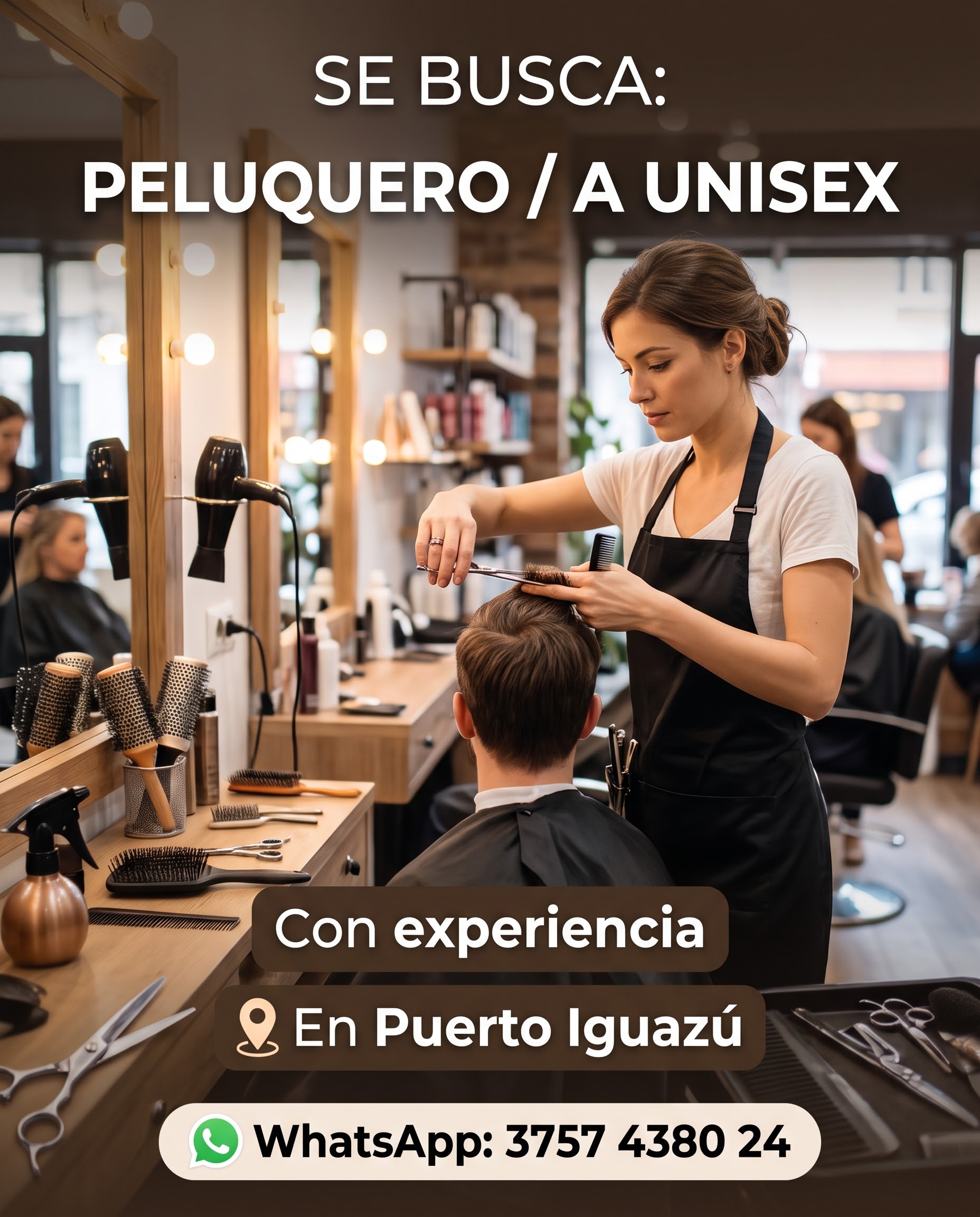 Se Busca Peluquero / a en Puerto Iguazú