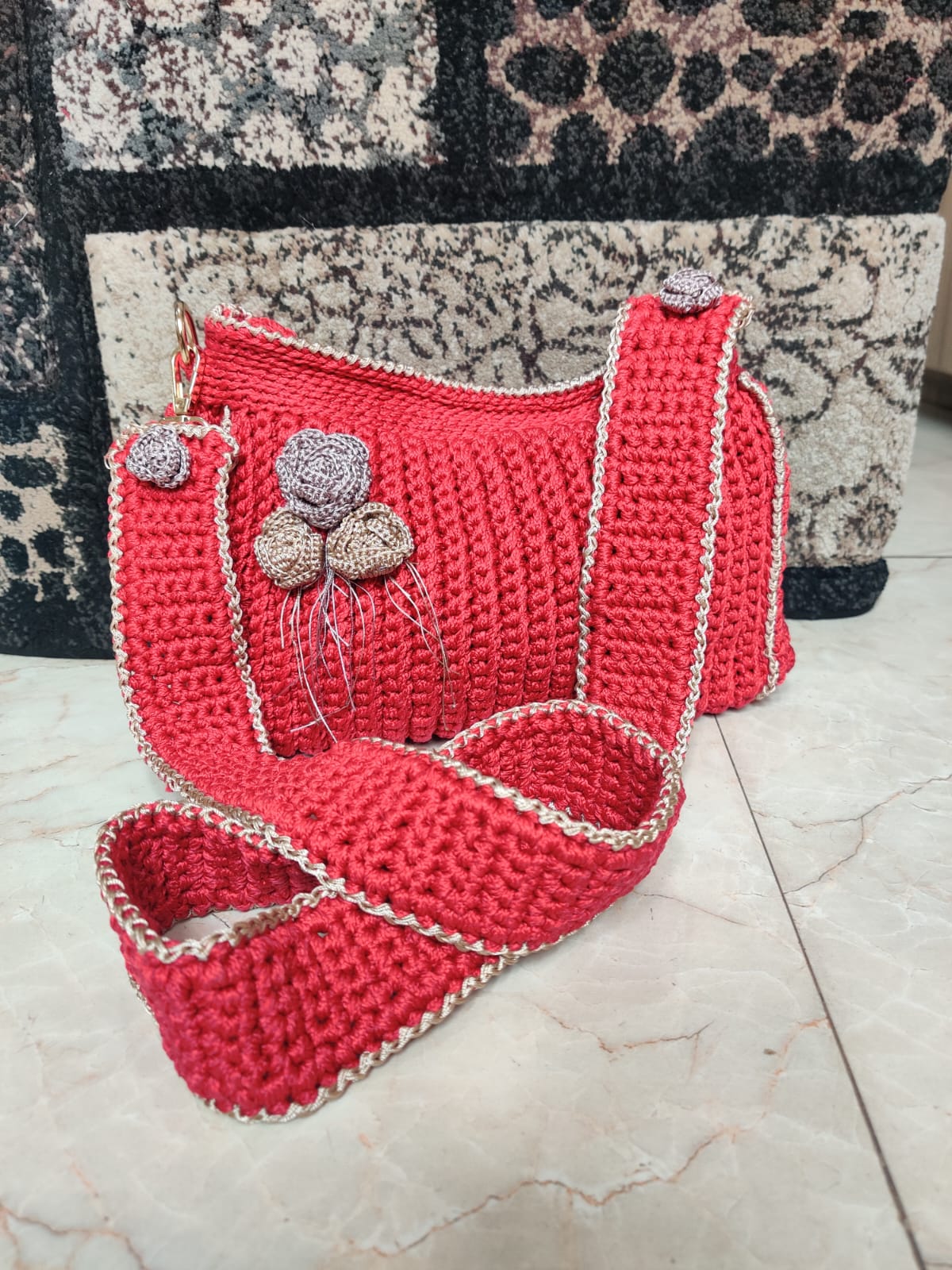 Creative Crochet 24 Bag Red Color