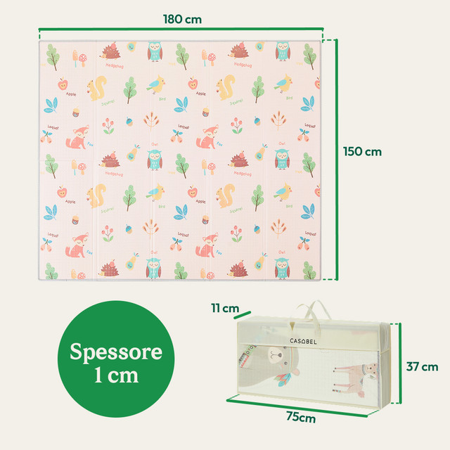 Children Playmat Small forest animals IT 180x150 [CA00054B] — ImgBB