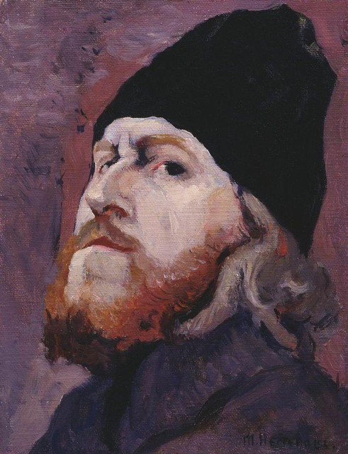 Голова монаха (Портрет протодьякона М К Холмогорова) 1914