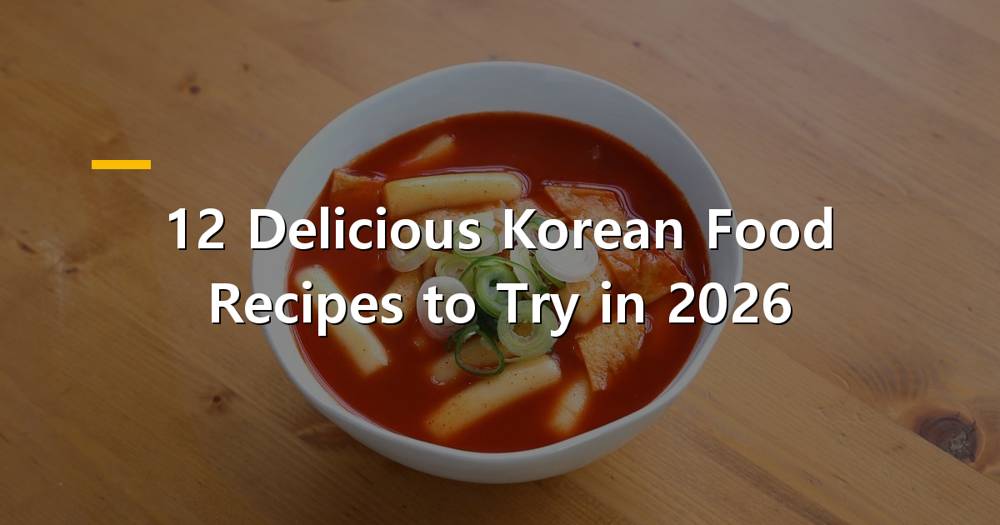 Assortment of vibrant Korean food dishes