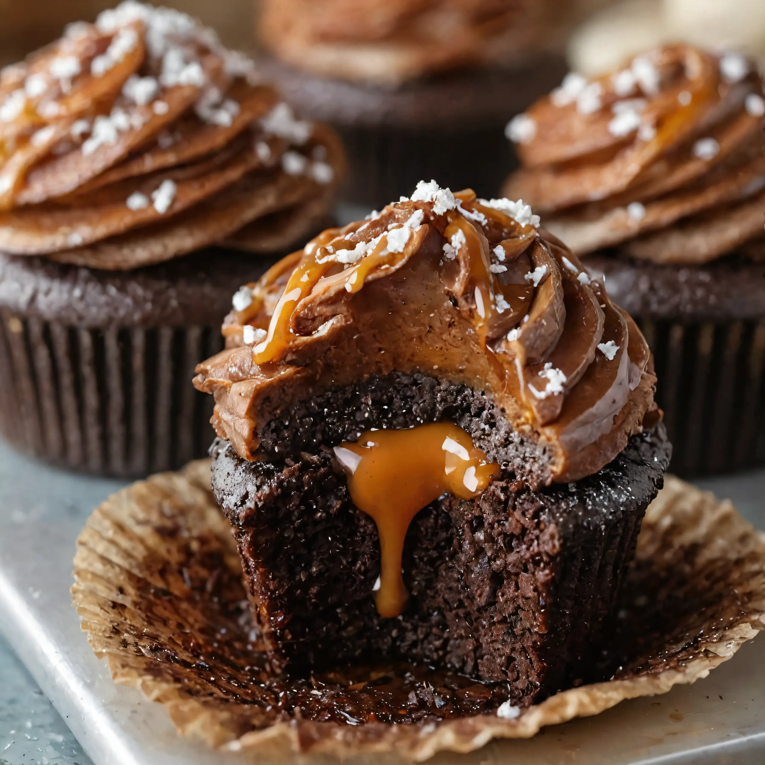 Chocolate Caramel Filled Cupcakes Recipe
