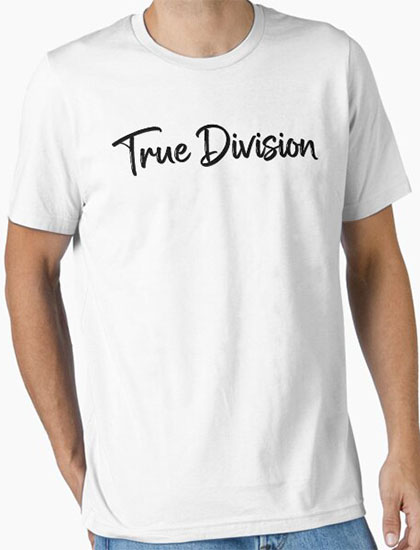 True Division Hand Drawn Brush Script T-shirt