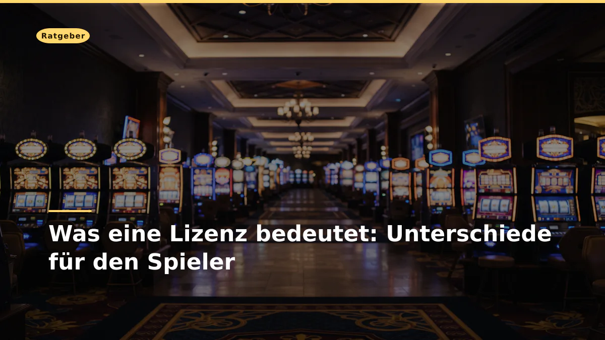 Was eine Lizenz bedeutet: Unterschiede für den Spieler