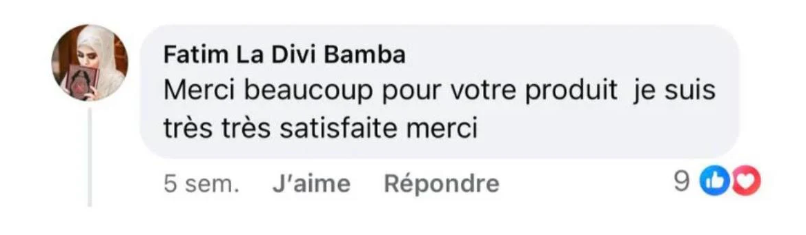 Avis client Fatim La Divi Bamba