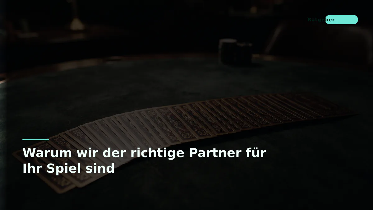 Warum wir der richtige Partner für Ihr Spiel sind