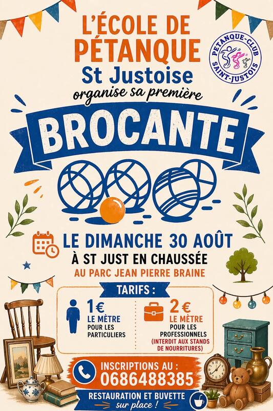 Brocante de l'École de Pétanque St Justoise