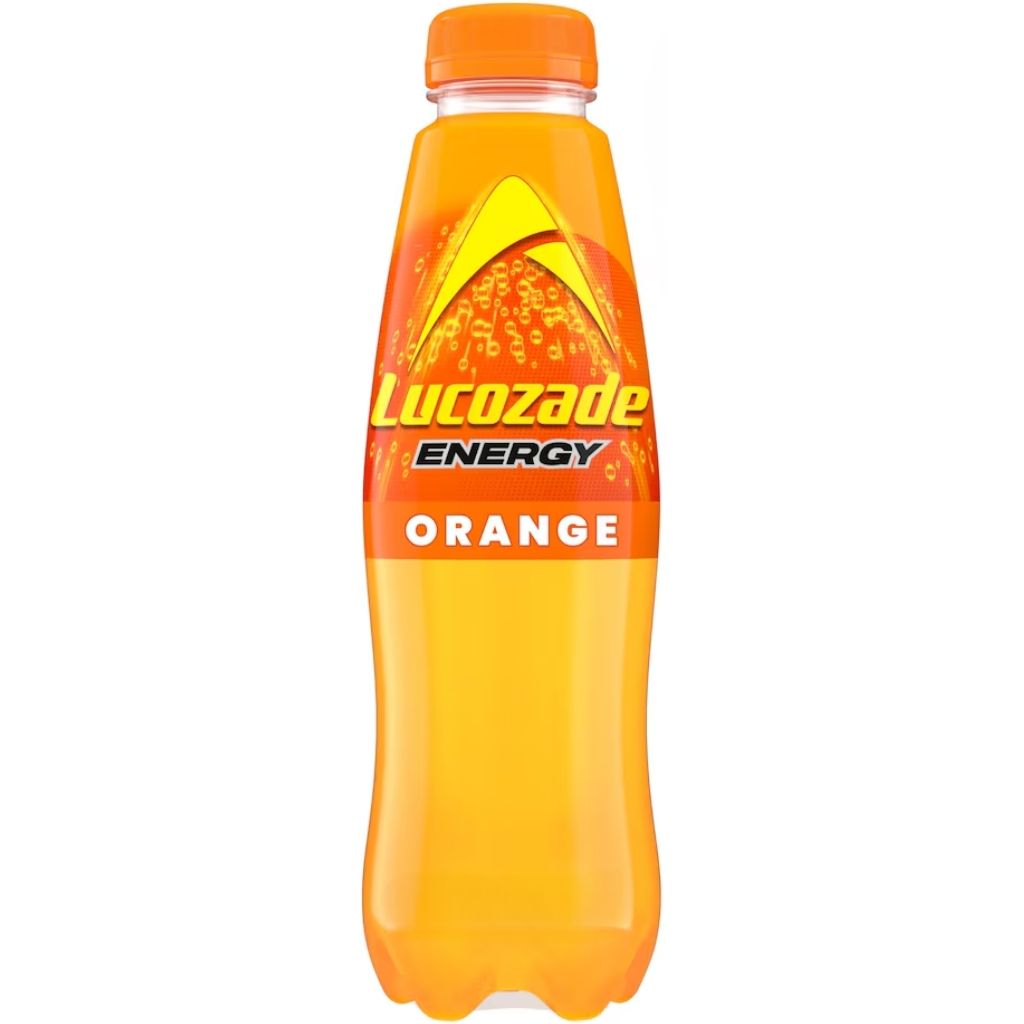 Orange Lucozade bootle