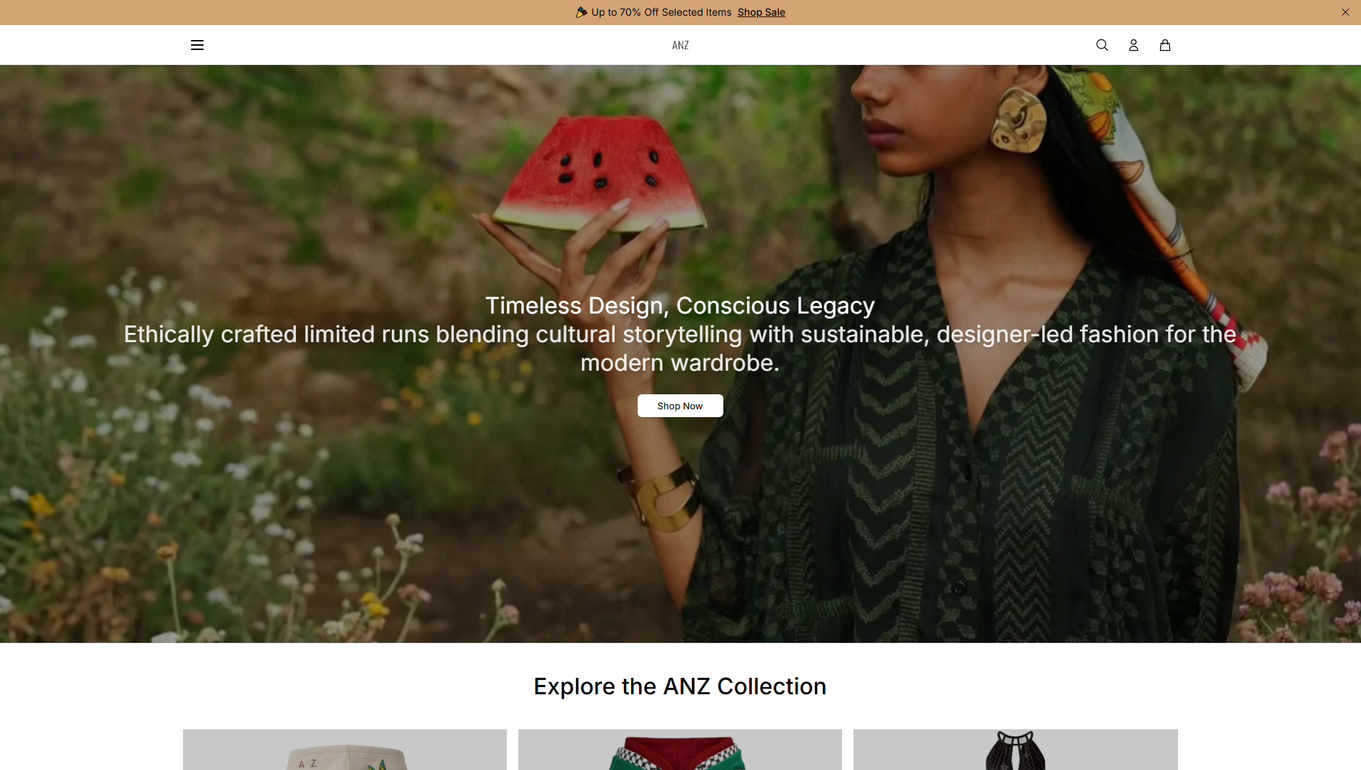 Stored capture of anzfashion.shop