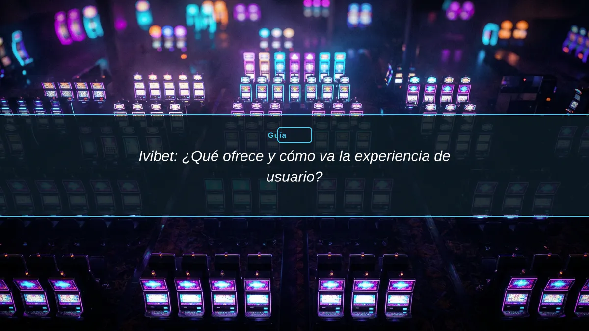 Ivibet: ¿Qué ofrece y cómo va la experiencia de usuario?