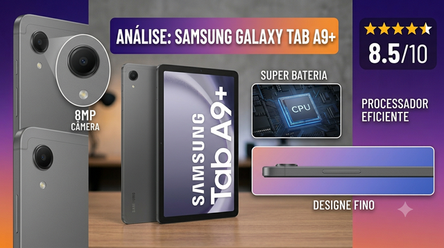 Samsung Galaxy Tab A9+ Vale a Pena? Um dos Melhores Tablets para Estudar e Trabalhar em 2026