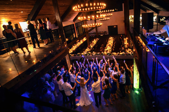 Rustic barn wedding first dance at Mountain Meadows Catskills