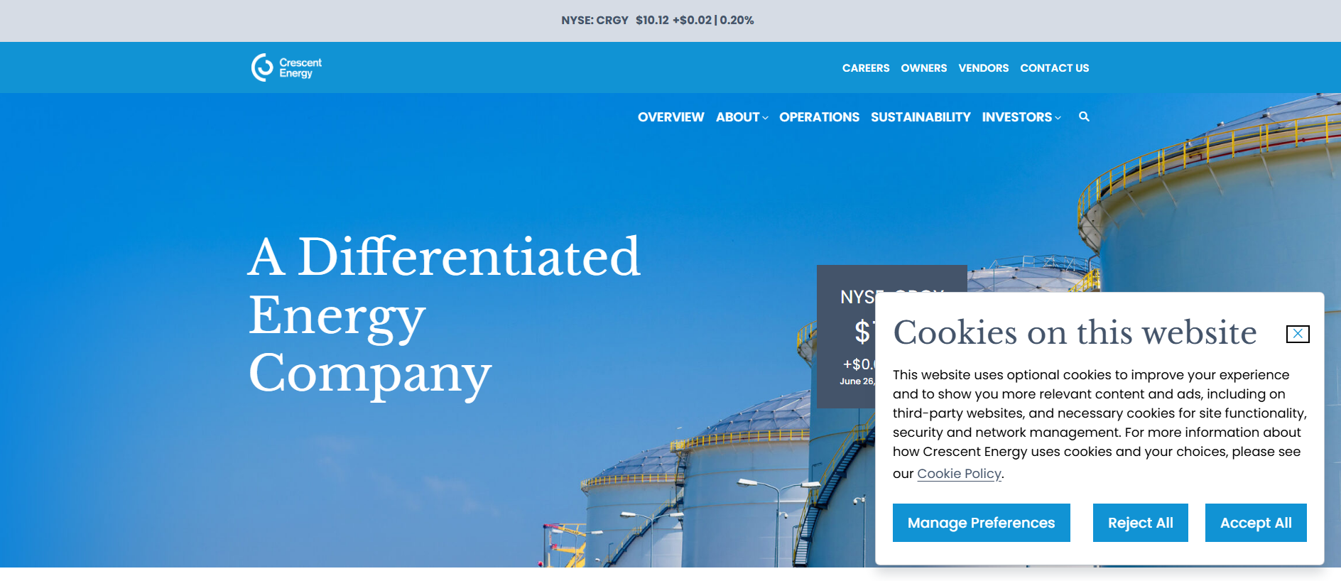 Stored capture of vitalenergyinc.net