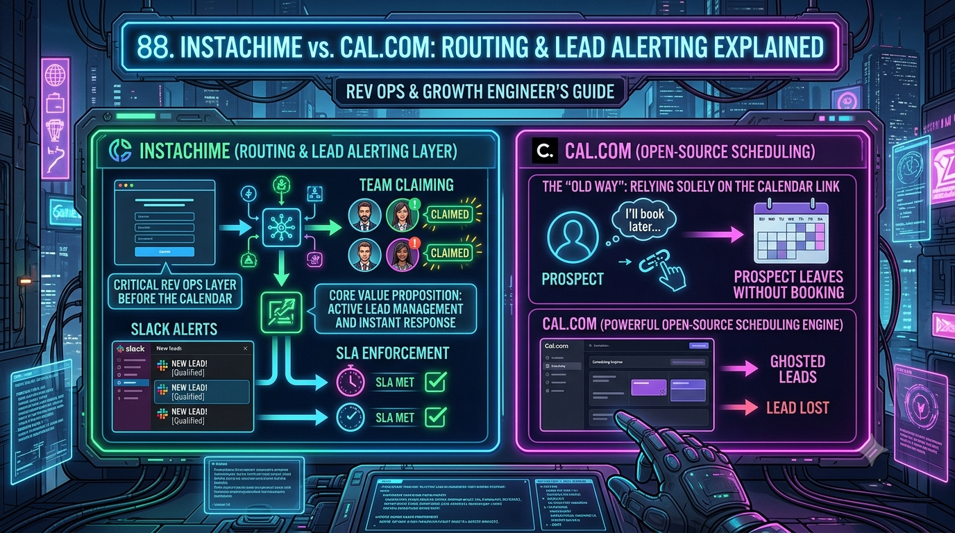 InstaChime vs. Cal.com: Routing & Lead Alerting Explained cover image