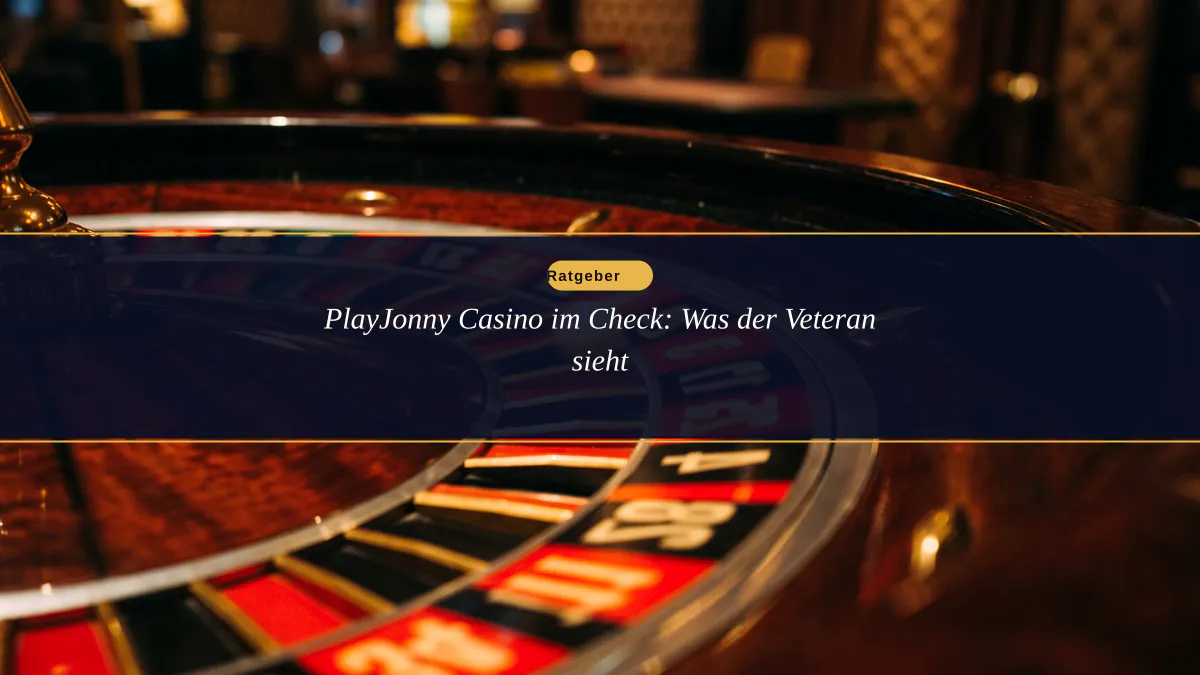 PlayJonny Casino im Check: Was der Veteran sieht