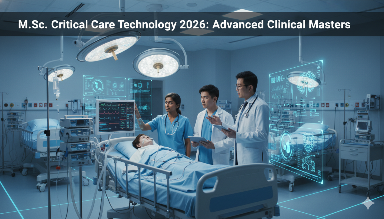 M.Sc. Critical Care Technology 2026: Advanced Clinical Masters