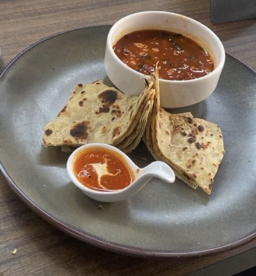 Chapati with beans 
