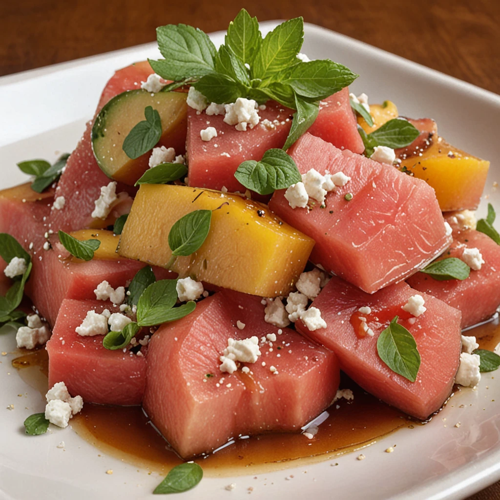 Peach Watermelon Salad Recipe: Refresh Summer Meals!