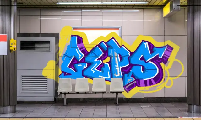 Graffiti artwork by KASH