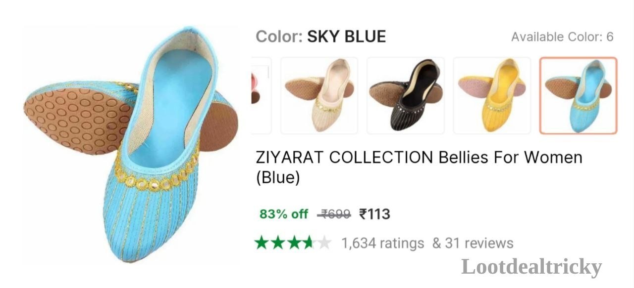 Women Bellies Flipkart – Just ₹113 | Huge Savings Offer