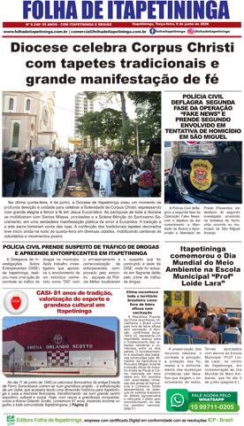 Folha de Itapetininga 09/06/2026 (Terça-feira)