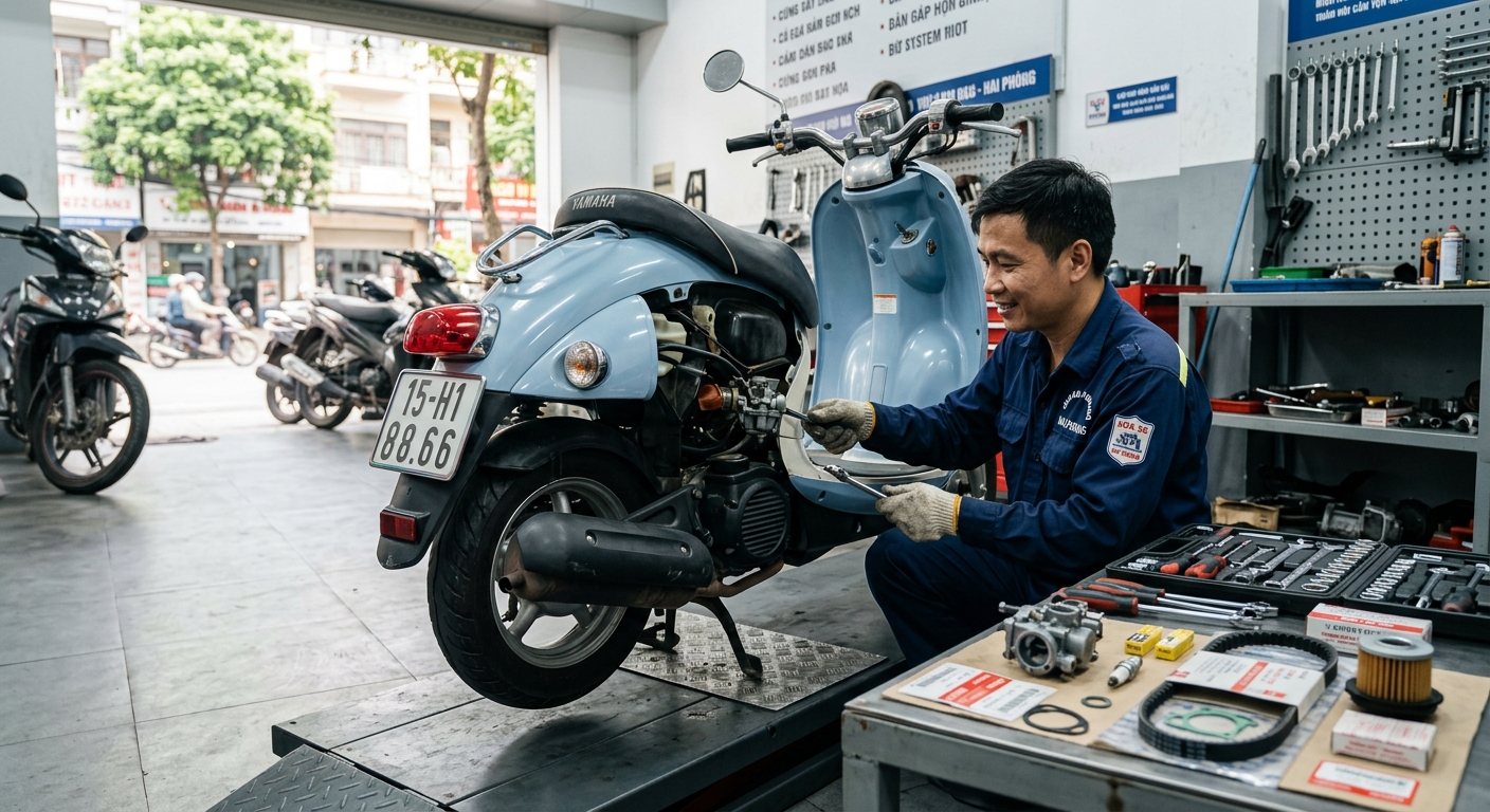 dịch vụ sửa xe máy tại Hải Phòng - hình minh họa