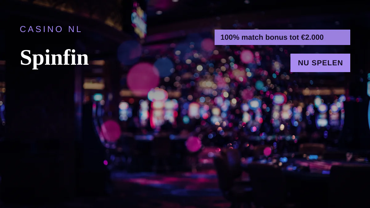 Spinfin casino — welkomstbonus 100% match bonus tot €2.000 + 150 FS, betalingen: Visa, Mastercard, Skrill, Neteller, Paysafecard