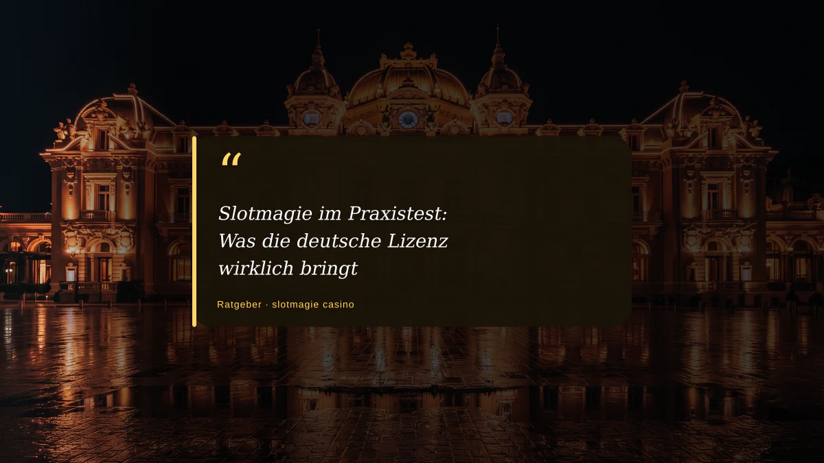 Slotmagie im Praxistest: Was die deutsche Lizenz wirklich bringt