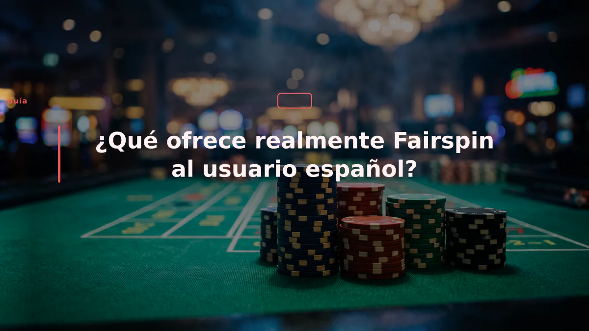 ¿Qué ofrece realmente Fairspin al usuario español?