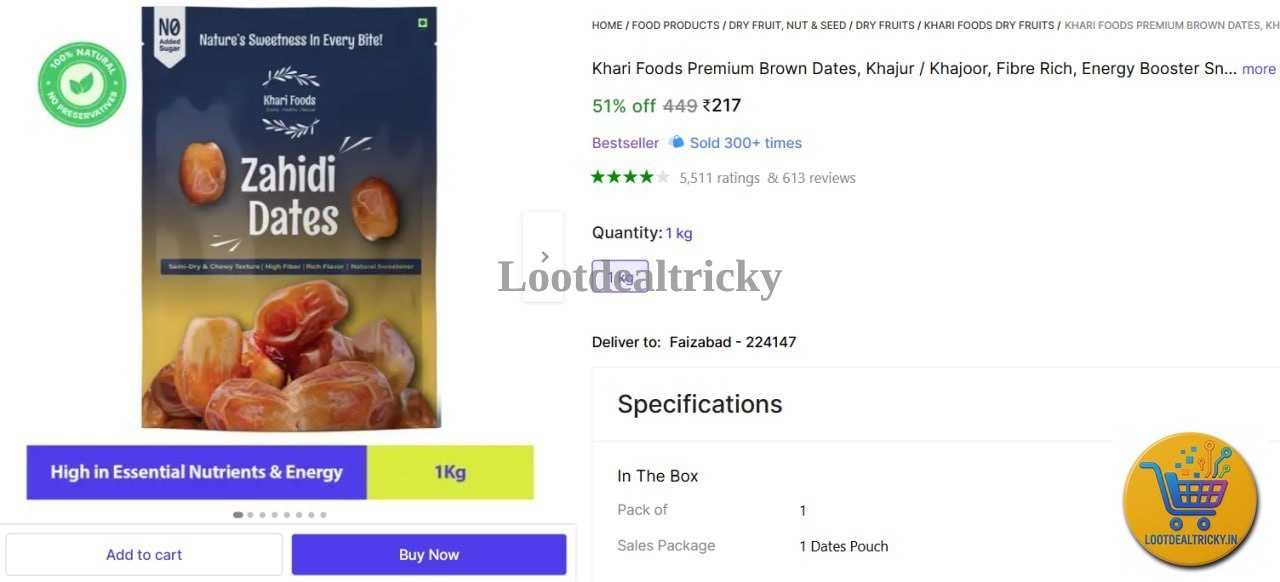Premium Brown Dates – Just ₹217 | Best Deal