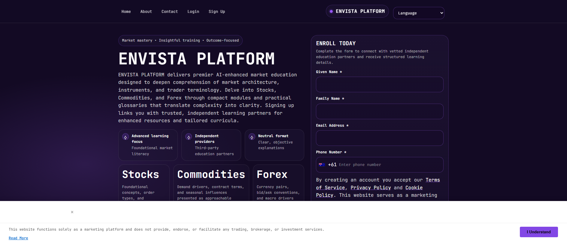 Stored capture of envistaplatform-soft.com