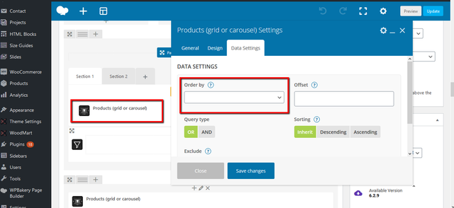 Data-settings