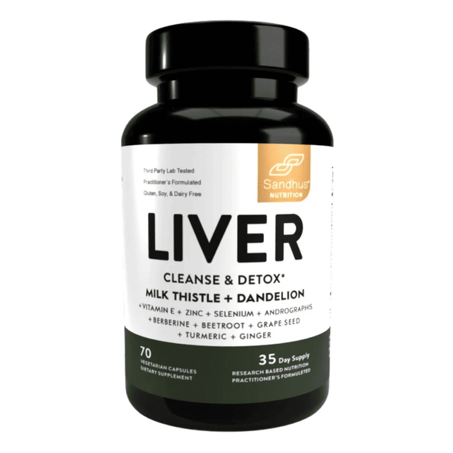 Botella frontal Liver Cleanse and Detox