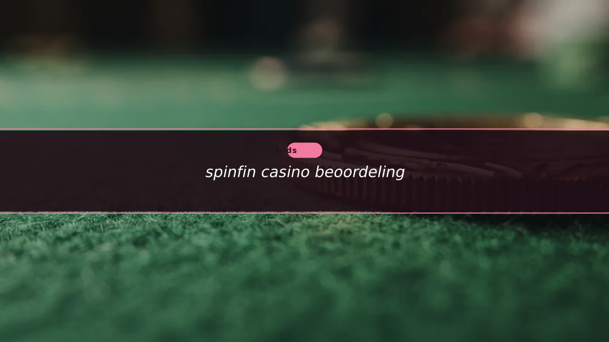 spinfin casino beoordeling