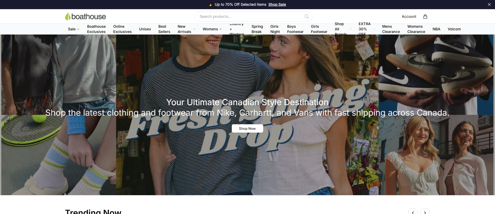 Stored capture of boathousestore.shop