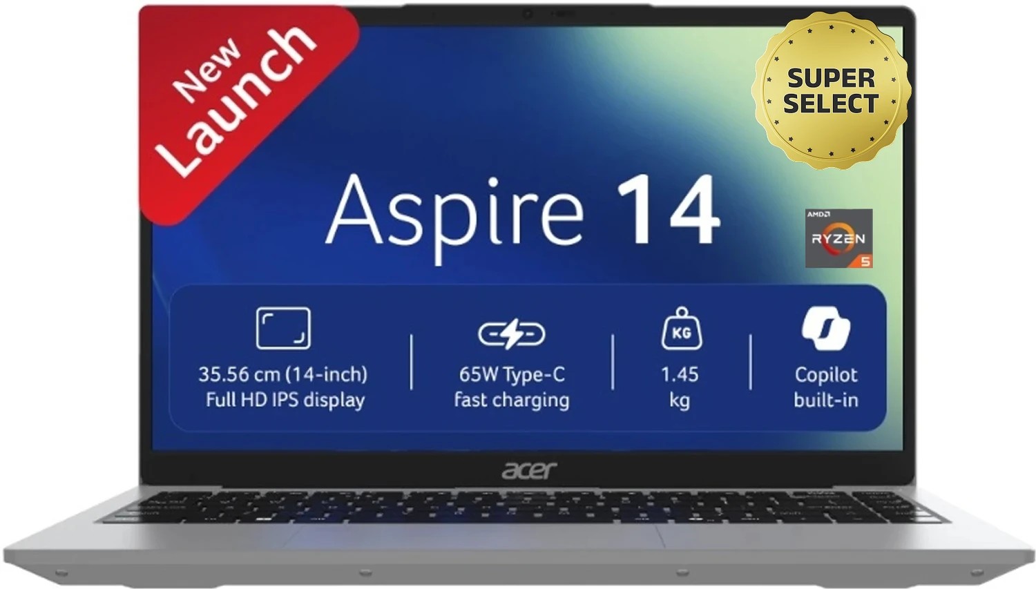 Acer Aspire 14 AMD Ryzen 5 3500U - (8 GB/256 GB SSD/Windows 11 Home) AS14-39 Notebook
