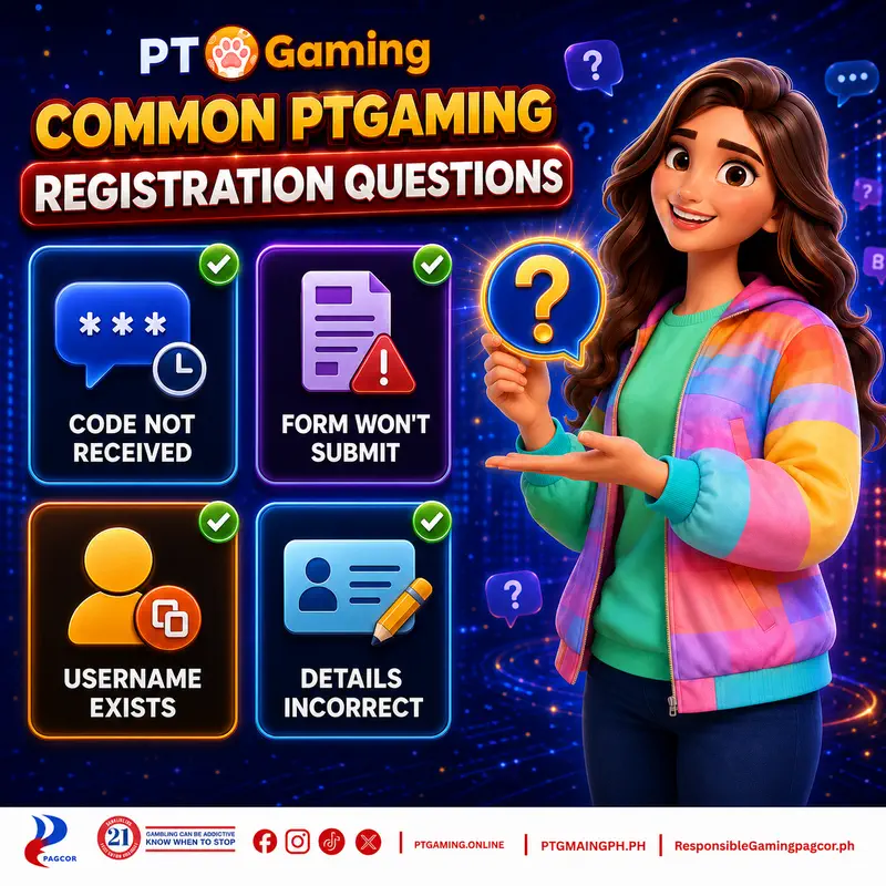 PTGaming Registration Troubleshooting & Help