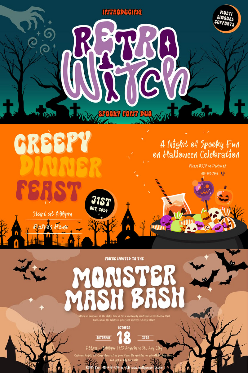 Retro Witch: The Bold Font That Makes Your E-commerce Brand Story *Unmissable* in Editorial Spreads
