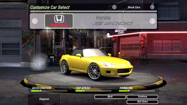 NFSU2 S2000 Screenshot 1
